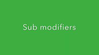 Uber Eats Menu | Modifier Groups