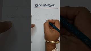 How to make Koch Snowflake #maths please like share and subscribe