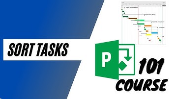 MS Project - How to Sort Tasks