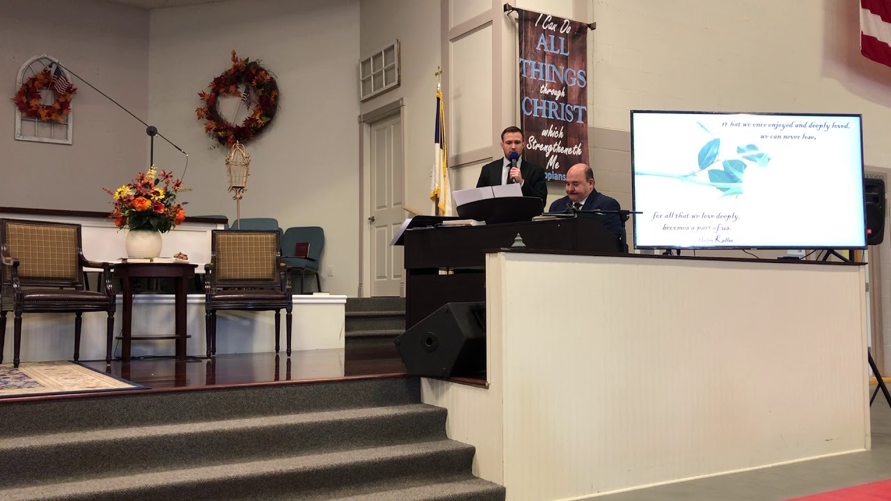 "I Can Only Imagine" performed by Clint Yager and David Gelinas on Piano