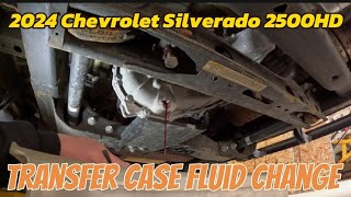 Transfer Case Fluid Change | 2024 Chevrolet Silverado 2500HD