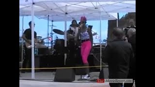 Tamyra Gray live sound check at Catalina Film Festival - September 27, 2014