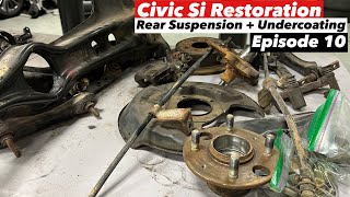 AHC EM1 Restoration Project - Disassemble Rear Suspension | 3M Undercoating  (Episode 10)