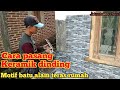 CARA MEMASANG KERAMIK DINDING MOTIF BATU ALAM YANG MUDAH