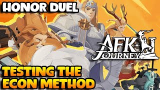 Honor Duel Testing Econ Strat | AFK Journey