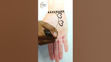 Easy and Simple mehndi design • मेहंदी लगाना सीखे • Latest Mehndi Design 2022 #mehndi #bts
