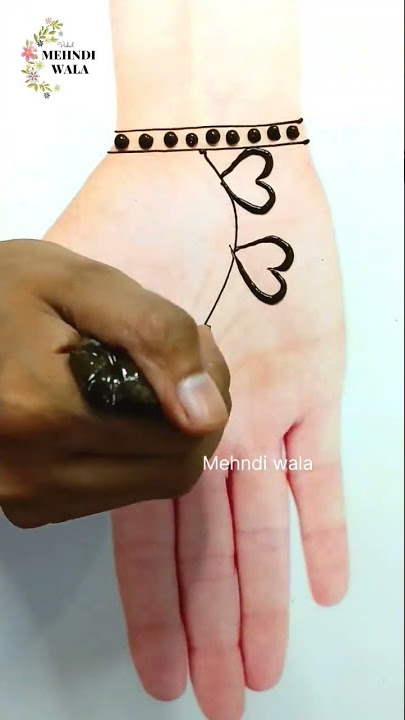 Easy and Simple mehndi design • मेहंदी लगाना सीखे • Latest Mehndi Design 2022 #mehndi #bts
