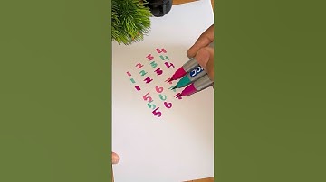 💝 #3d Writing #handwriting #trending #numbers #art #shorts #youtubeshorts #123 #satisfying #fun