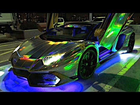 Best of Lamborghini Sounds and Neon Run Compilation