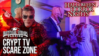 Crypt Tv Scare Zone - Halloween Horror Nights 30 - Universal Studios Florida