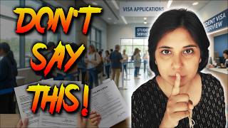 Student Visa Interview Questions: DON'T SAY THIS! Red Flag Answers