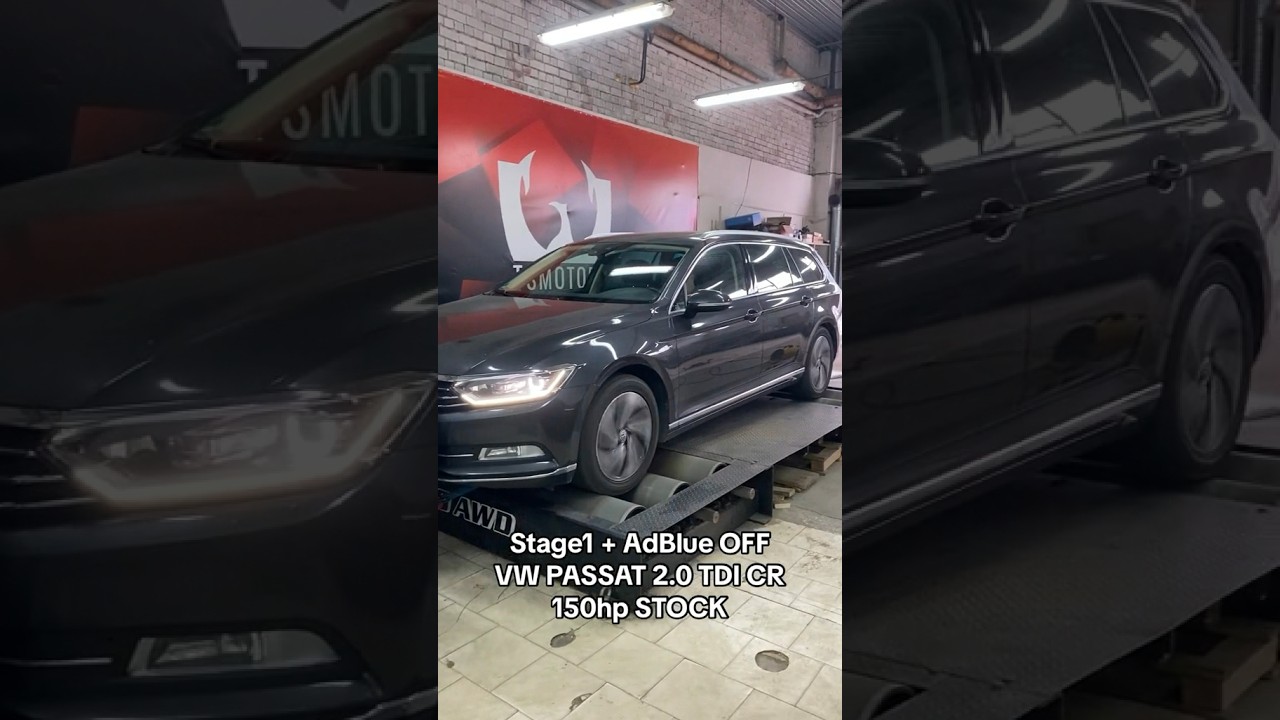 Stage1 + AdBlue OFF, VW PASSAT 2.0 TDI CR 150hp STOCK