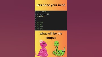 What will be the output 🤔 comment urs #codingpro #python #quiz #learnIT