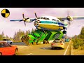 Plane Emergency Landing On Highway And Other Accidents 2 BeamNG Drive