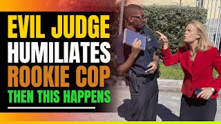 Evil Judge Humiliates Black Rookie Cop. (Then This Happens)