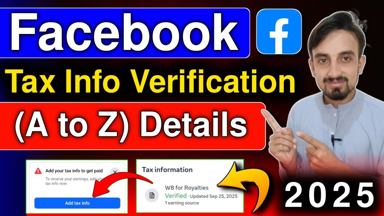 Add Your Tax Info To Get Paid | Facebook Tax Info Verification ...