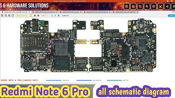Redmi Note 6 Pro all Schematic Diagram charging lcd light lcd mic speaker network volume keys sim