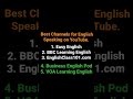 Best Channels for English Speaking on YouTube | Speak English Fluently | Samriddh Saxena #shorts