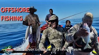 Offshore fishing with JUNIOR LIFESTYLE OF FISHING. Catch and cook