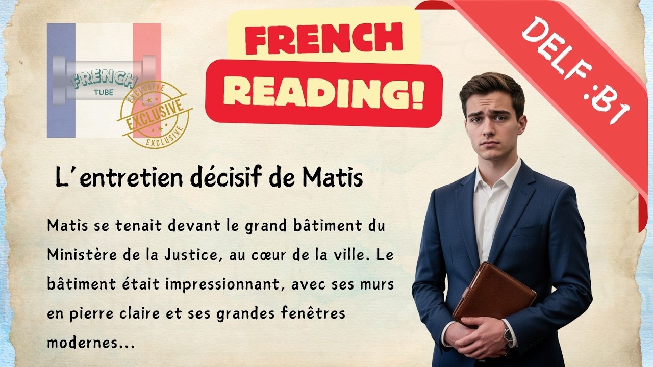 Практика аудирования и чтения DELF B1 с использованием рассказа | Понимание французского языка для