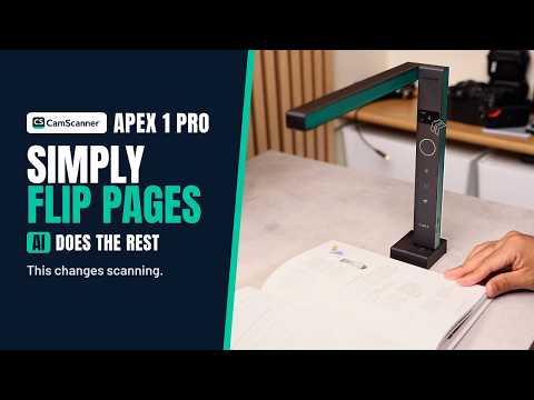 No Cutting. No Damage. Just Flip. | CamScanner Apex 1 Pro Review