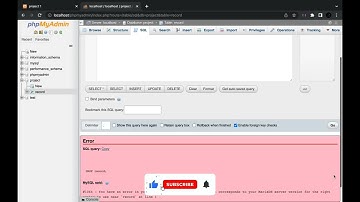 Mysql error #1064