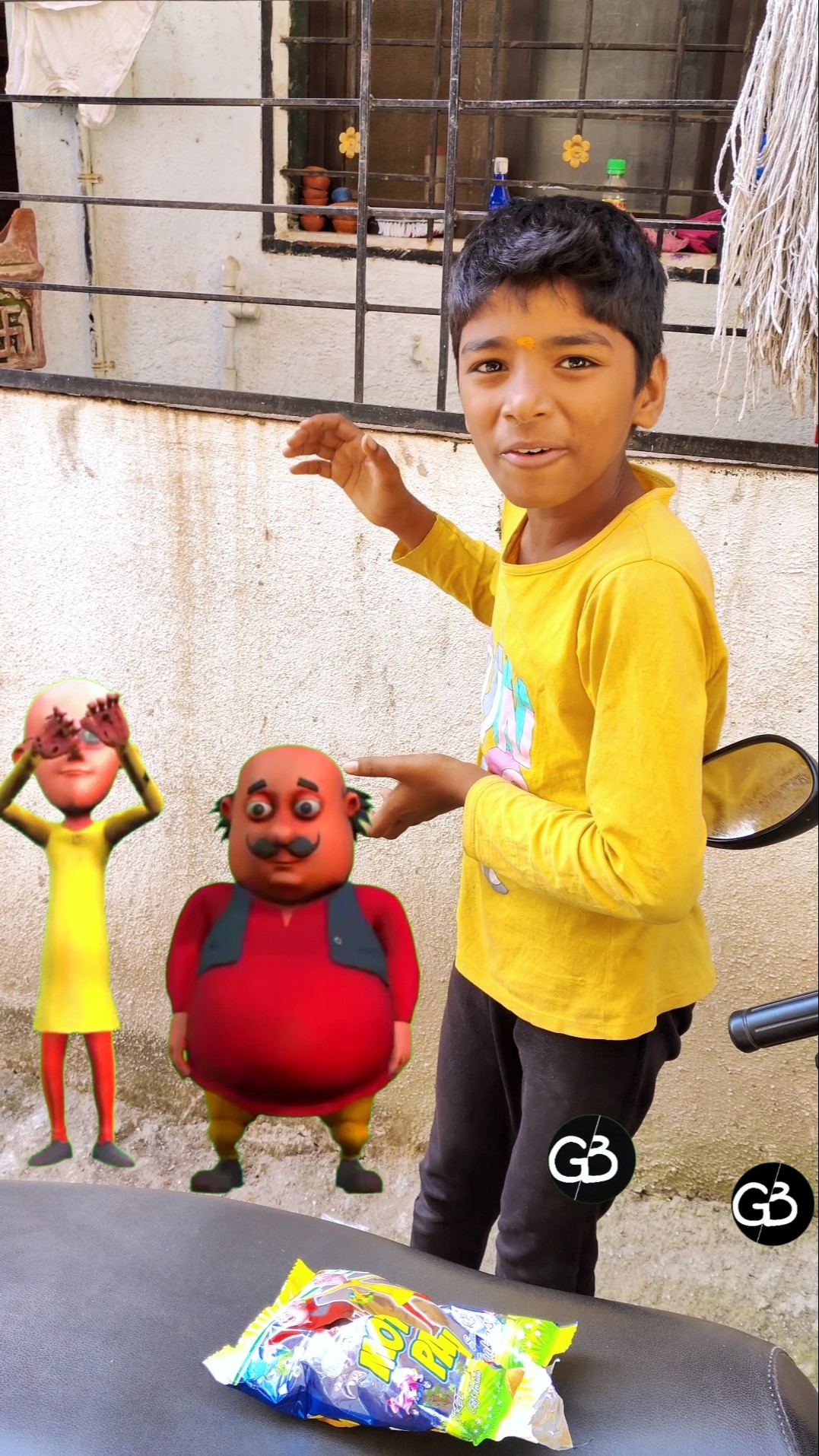 Garena Free Fire And Chotu Ka Kurkure Me Se Motu Patlu ?? #shorts#freefireshorts