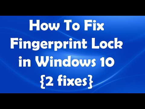 How To Fix Fingerprint Lock Not Working in Windows 10  2 Easy Fixes 