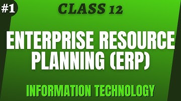 #1 Enterprise Resource Planning (ERP) Class 12 IT | Maharashtra Board New Syllabus | Scholarszilla