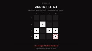 Added Tile Challenge - 12 Pattern Memory Rounds