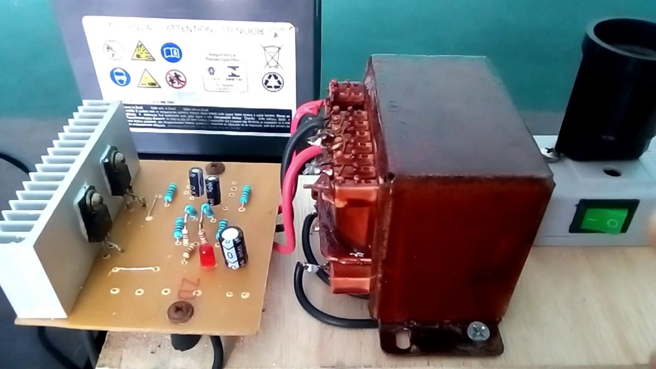 inversor caseiro 12 v para 220 v com transformador - fácil montagem