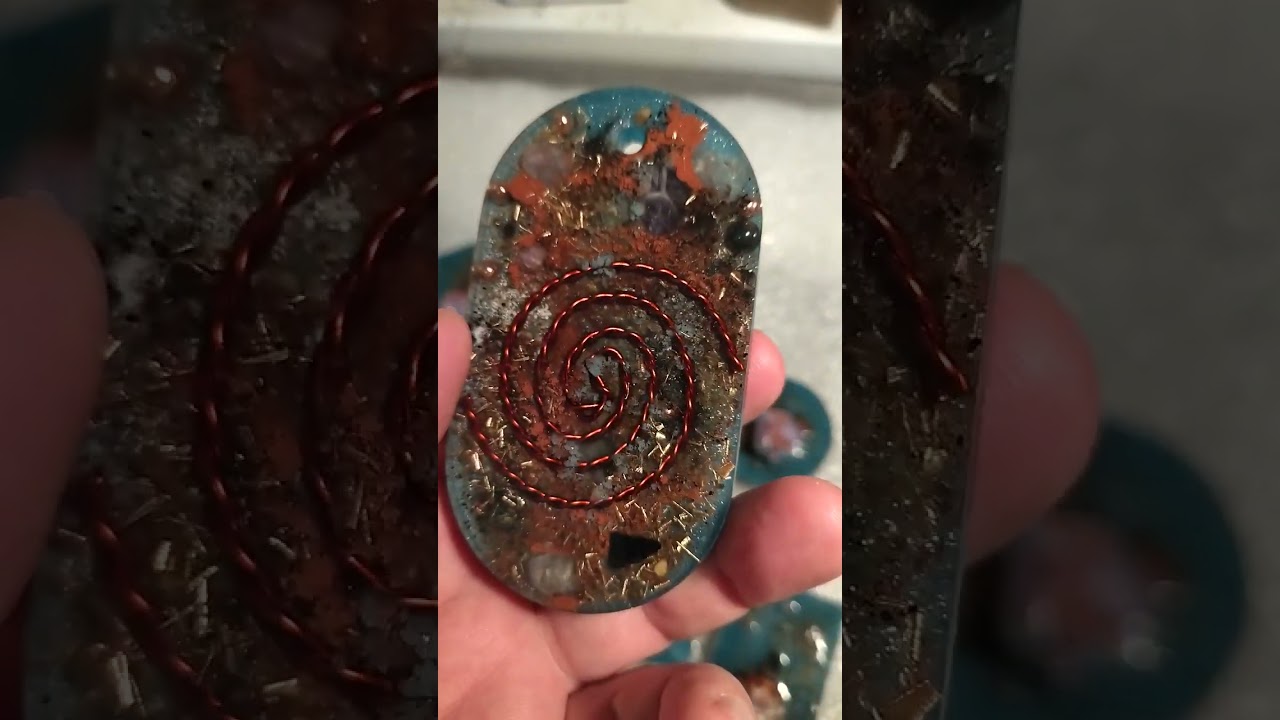 Заготовка кристалл и катушка Мёбиуса для оргонита кулон с succor punch