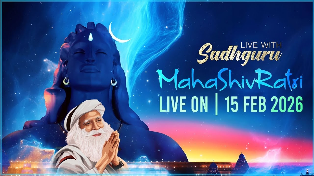 LIVE : Maha Shivaratri 2026 | Sadhguru | Live from Isha Yoga Center | Adiyogi Shiva
