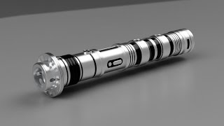 Lightsaber Build - Peace and Justice - 3D Modeling in 3 Minutes - Timelapse screenshot 4
