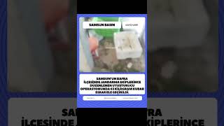 Samsun Bafra'da 63 kilogram uyuşturucu ele geçirildi