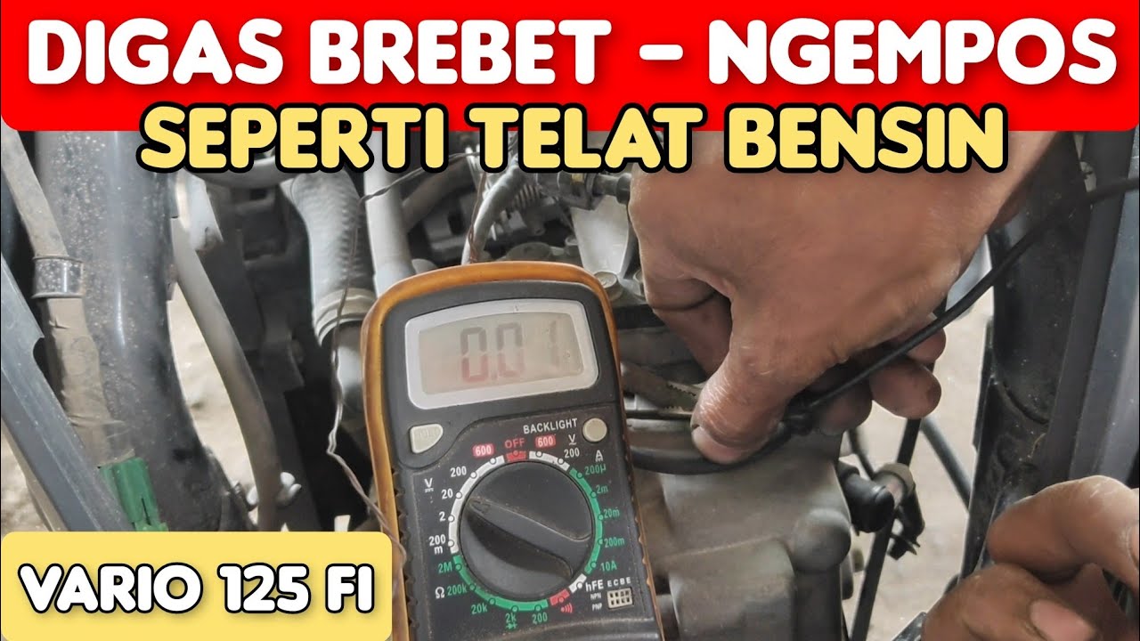 VARIO 125 FI brebet, digas ngempos seperti telat bensin..