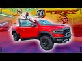 PULLING OFF THE SHOW ROOM IN A BRAND NEW 2021 RAM TRX *TRUCK SHOPPING*