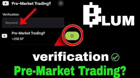 Pre Market Trading? Blum Code | Blum YouTube Video Code 3 October | Blum Today Video Code🤔