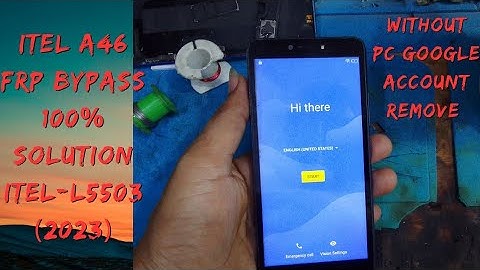 Itel A46 (L5503) Frp Bypass 2023 itel google account remove (without pc 100% solution)