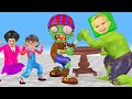 scary teacher 3d superheroes Nickhulk Vlad Niki vs Giant Zombie and Miss T, Hello neighbor Gaming