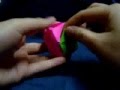 Origami transforming flower box