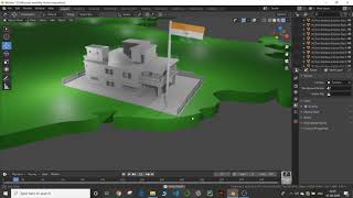 India Flag | Independence Day | Blender 2.8 screenshot 5