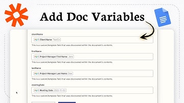 Variabelen toevoegen aan Google Docs met Zapier of Make
