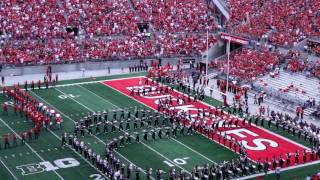 OSUMB 9 03 2016 Quad Script Ohio with Alumni Band OSU vs BGSU