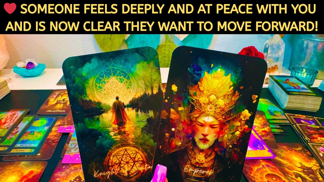 ❤️ SOMEONE FEELS DEEPLY AND AT PEACE WITH YOU AND IS NOW CLEAR THEY WANT TO MOVE FORWARD! LOVE TAROT