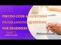 Part-2 | Pseudo code programming questions| COGJET preparation|Cognitive science| CS | e.g- LCM,HCF