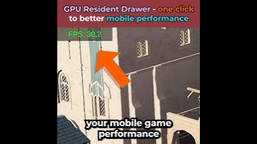 Unity 6 FPS boost with One Click - GPU Resident Drawer