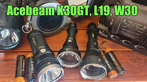 Acebeam L19 in comparison to the K30GT and W30