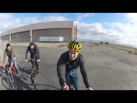 Biking in Alameda Navy Base