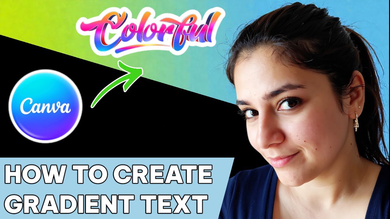 How to create gradient text in Canva